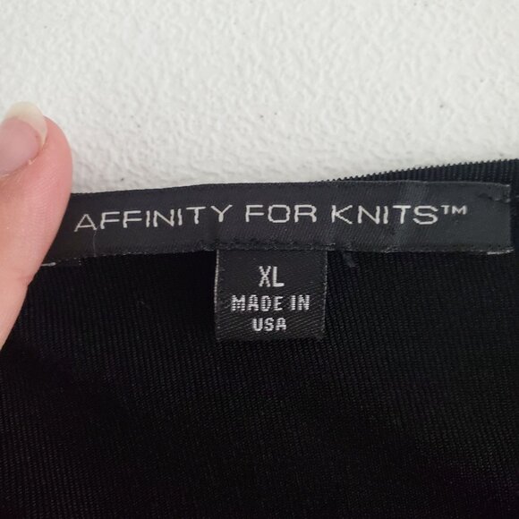 Affinity For Knits Womens Asymmetrical Zebra Print Tunic Top Size XL Travel - Picture 3 of 7